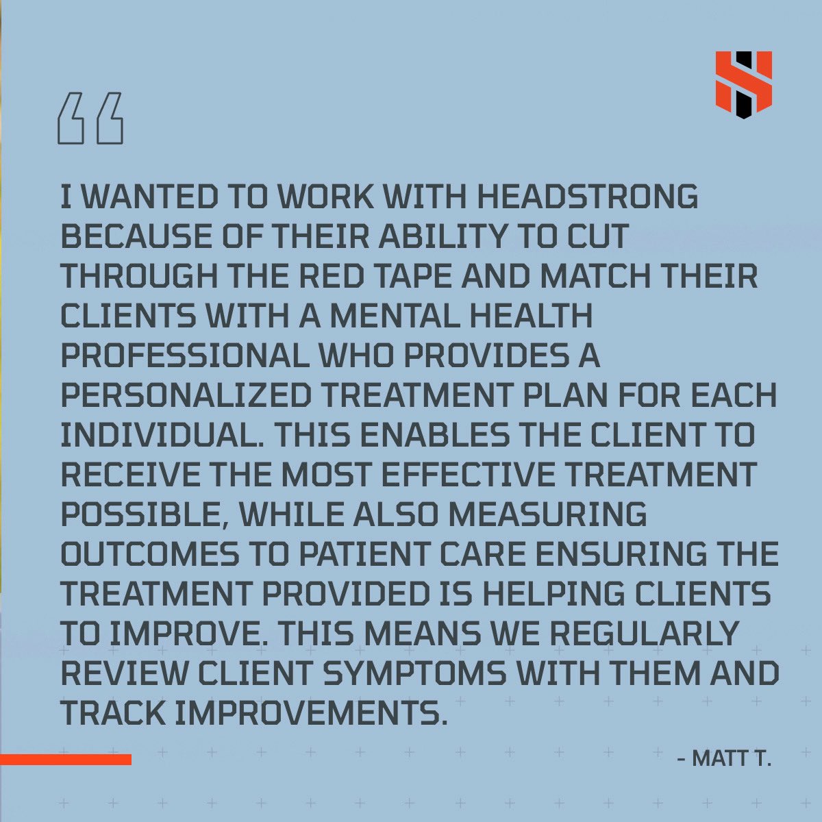 HeadstrongProj's tweet photo. By showcasing the unique experiences and skill sets of medical professionals like Matt T., we hope to highlight their incredible impact on Headstrong’s mission of providing quality mental health care to the service-connected community.
-
#Veterans #MentalHealth #GetHeadstrong https://t.co/ixAlQooXTd