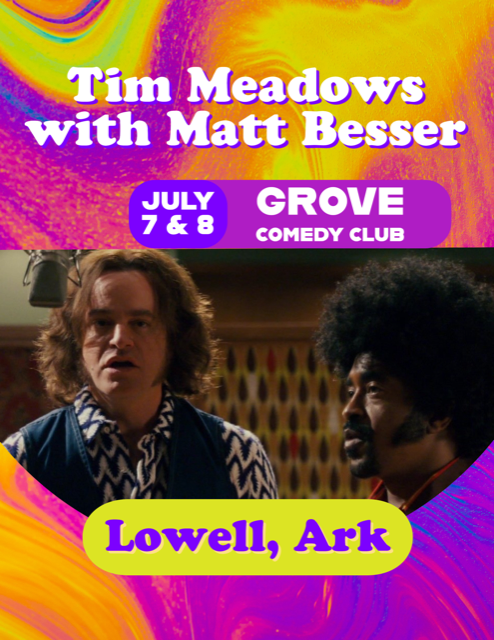 ARKANSAS!
Tim Meadows is headlining at The Grove Comedy Club in Lowell on July 7 &amp; 8. I will be opening for him, so we'd love to see you there!
grovecomedy.com/comedy-shows-e…