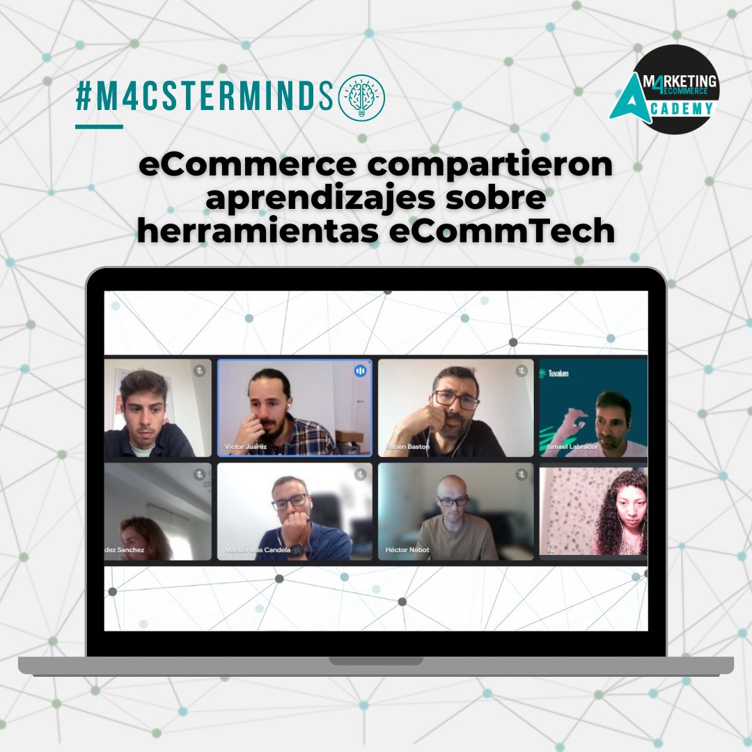 Elev8_EYDS's tweet image. Así fue la #M4Cstermind sobre #herramientas #eCommtech. Los #eCommerce que participaron intercambiaron experiencias, dudas y reflexiones sobre las herramientas eCommtech que más se usan en tiendas online.