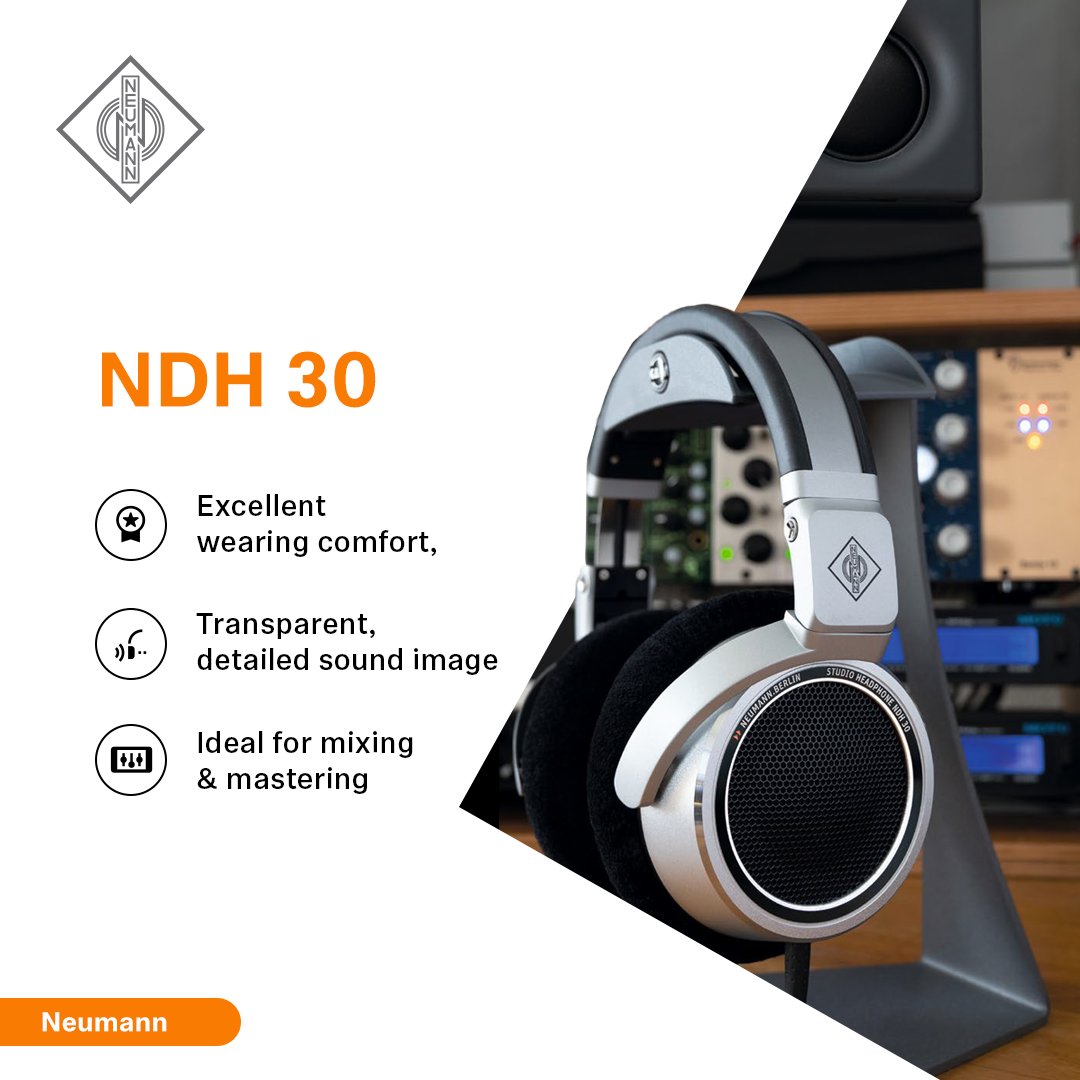 SennheiserIndia's tweet photo. Experience #sound like never before with #Neumann #NDH30!

With high-end drivers &amp; closed-back design, hear every detail of your #audio with accuracy &amp; depth when you're mixing in the #studio.

Know more here: https://t.co/bCCEGP05vM​

​#NeumannIndia @NeumannBerlin https://t.co/h9oSAOuUpI