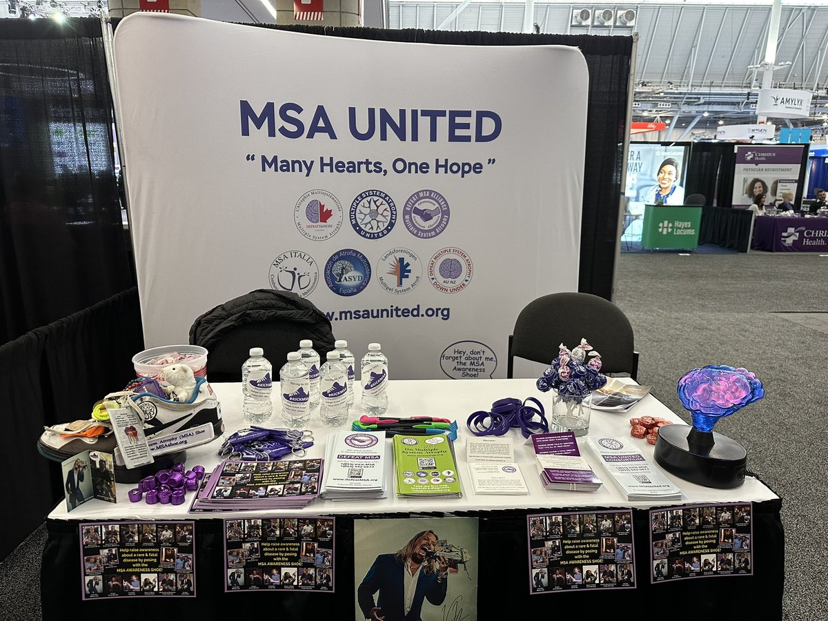 DefeatMsa's tweet photo. Day 3 at booth 772 needed some chocolate! Stop by for a water and chocolate to kick MSA! Spreading awareness and advocating for those you cannot #defeatmsa #kickmsa #AANAM https://t.co/Pyb0TFpdCE