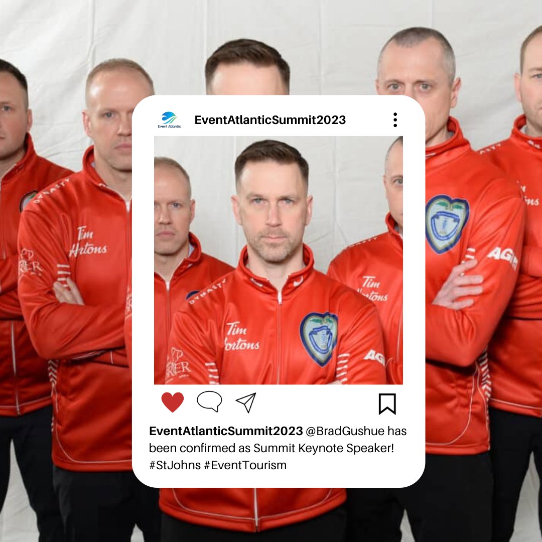 Have you heard?  <a href="/BradGushue/">Brad Gushue</a> has been announced as the keynote speaker at the upcoming 2023 <a href="/EventAtlantic/">EventAtlantic</a> Summit in St. John's, NL at the <a href="/theSJCC/">theSJCC</a> June 14-16th.
𝗛𝗮𝘃𝗲 𝘆𝗼𝘂 𝗿𝗲𝗴𝗶𝘀𝘁𝗲𝗿𝗲𝗱 𝘆𝗲𝘁?
For the full schedule (and to register), visit: eventatlantic.ca/event-summit/e…