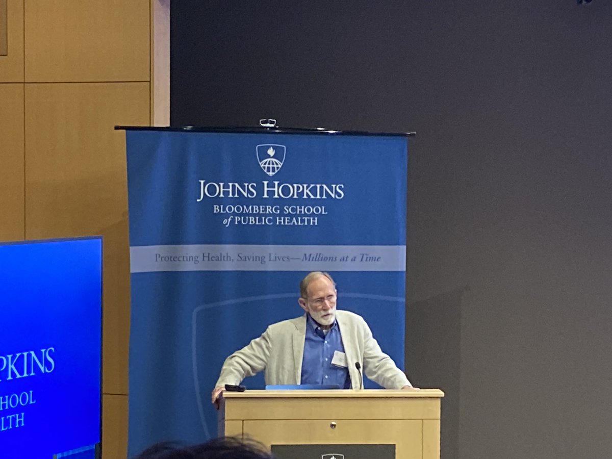 Great #malaria #research presented at the #WMD2023 World Malaria Day Symposium ⁦<a href="/JohnsHopkinsSPH/">Johns Hopkins Bloomberg School of Public Health</a>⁩ ⁦<a href="/JHMRImalaria/">Johns Hopkins Malaria Research Institute</a>⁩ in Baltimore. Happy to meet many icons of malaria research &amp; honored to showcase recent work conducted with our collaborators. Come see me at our poster!
