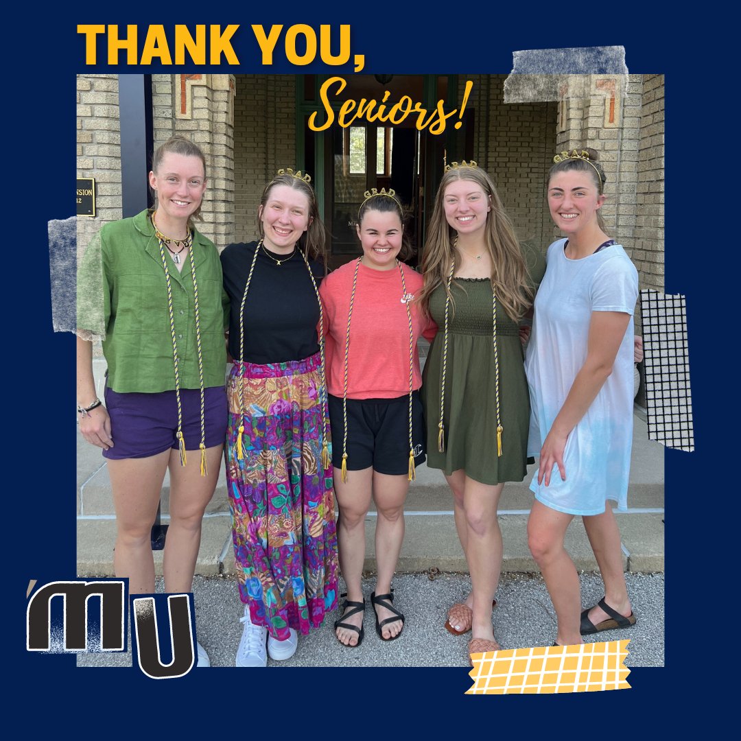 We are very proud of our Marian Ambassadors for another successful year of giving tours to prospective students! We can't thank them all enough for the work they do. We wish the best of luck to our graduating seniors!