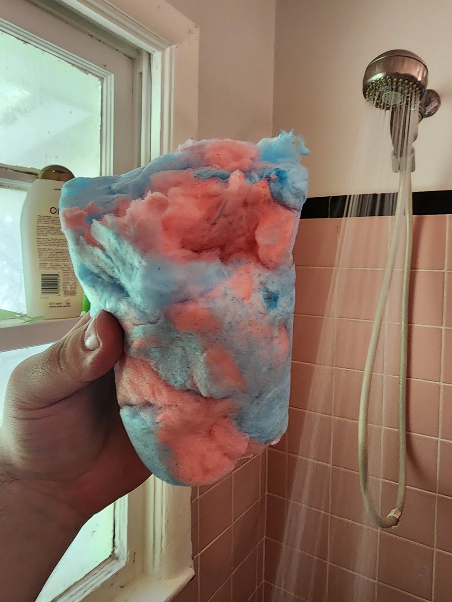 Shower Food Review 37: Cotton Candy - For some reason this was the most highly requested Shower Food Review. Perhaps people wanted to see me accidentally get it wet and have it dissolve, like that sad raccoon in that viral youtube video. But I am not a raccoon. I am a man. 4/10