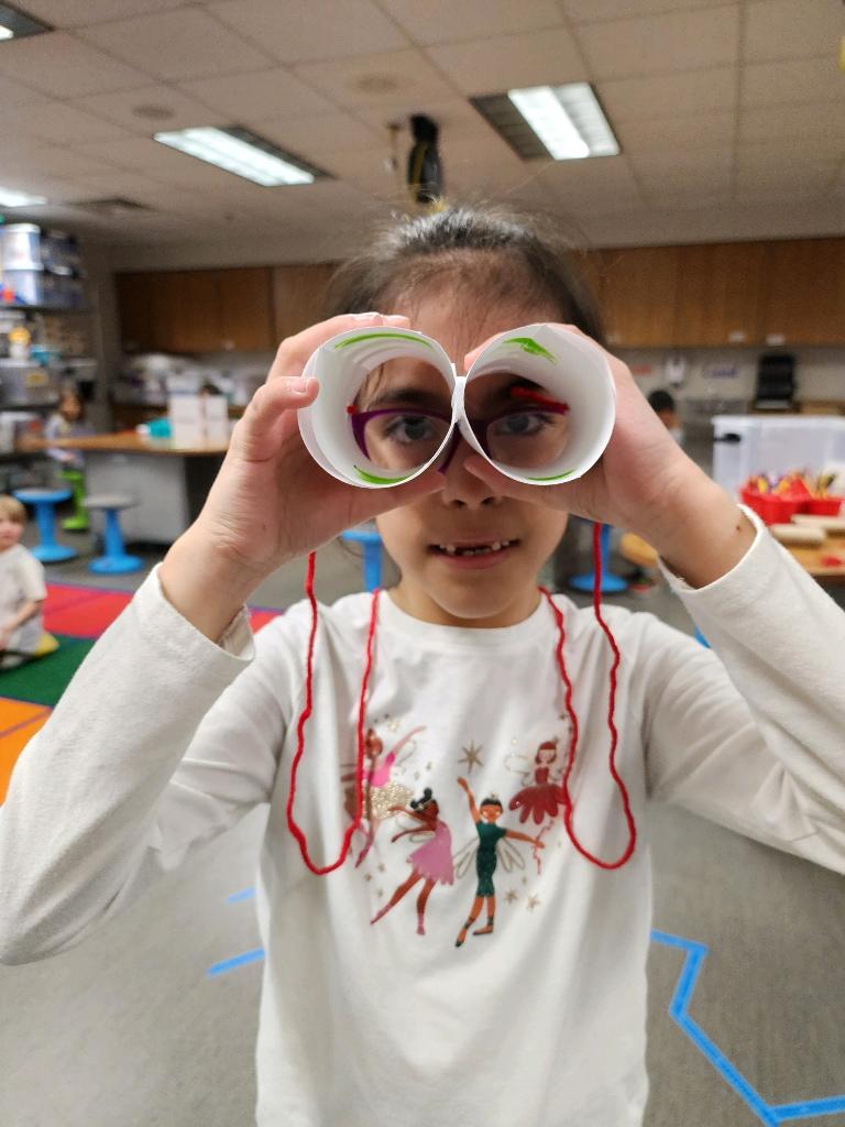 EPPenguins's tweet photo. Kindergarteners had so much fun learning about making observations! Students got to make their own binoculars and used them to make observations around Echo Park. https://t.co/2EIMGuKjdw