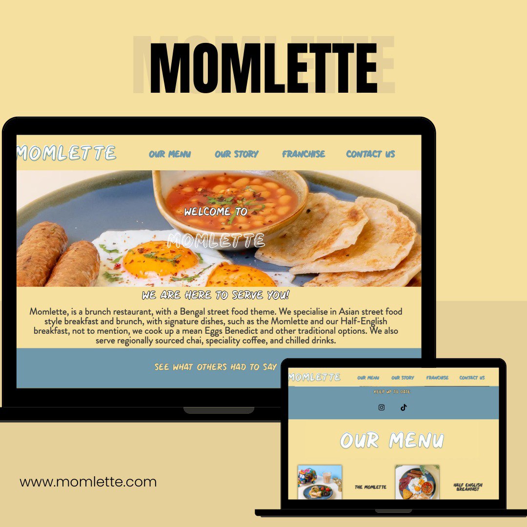pixelreviver_'s tweet photo. Our recent work with momlette. A cute brunch café in the heart of bricklane in East London. 

The clients loved how the site turned out and we enjoyed every step of the way. This project was delivered in 20 hours. 

Have a visit - https://t.co/rysi8RI5Ti

DM for more info. https://t.co/DiDHkqZjK5