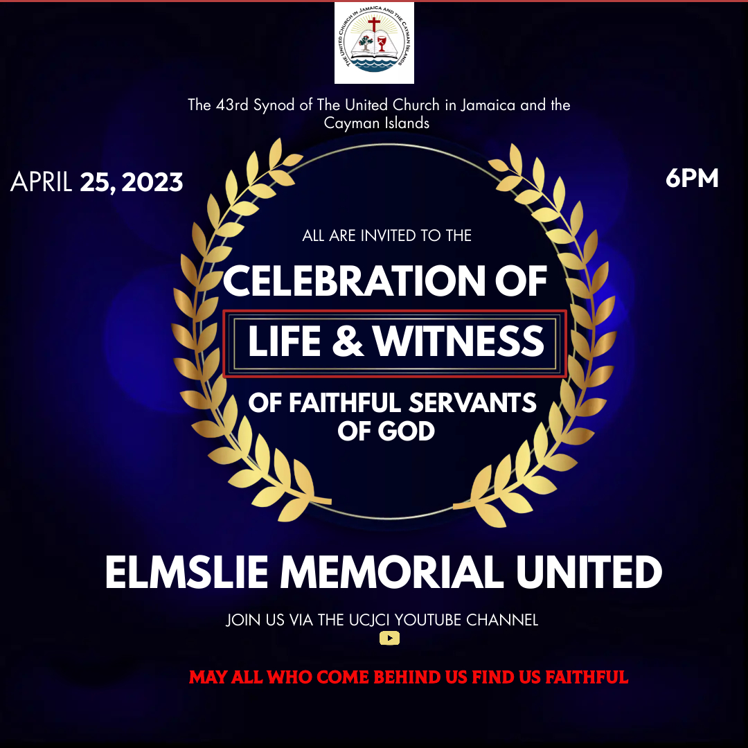 UCJCI's tweet photo. All are invitedto Celebrate the Life and Witness of persons who have served our church well. This begins at 6:00 p.m. at Elmslie Memorial and will be livestreamed on the UCJCI YouTube channel.

May all who come behind us find us faithful!
#UCJCI
#SYNOD https://t.co/Bw4sUnxSLe