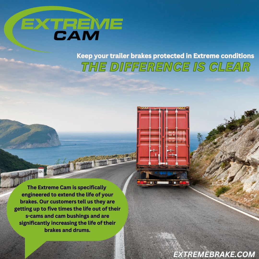 extmfg's tweet photo. WHY EXTREME CAMS?

The Extreme Cam is specifically #engineered to extend the life of your #brakes. Our customers tell us they are getting up to five times the life out of their s-cams and cam #bushings and are significantly increasing the life of their brakes and drums!#trucklife https://t.co/mgVLzAedTW