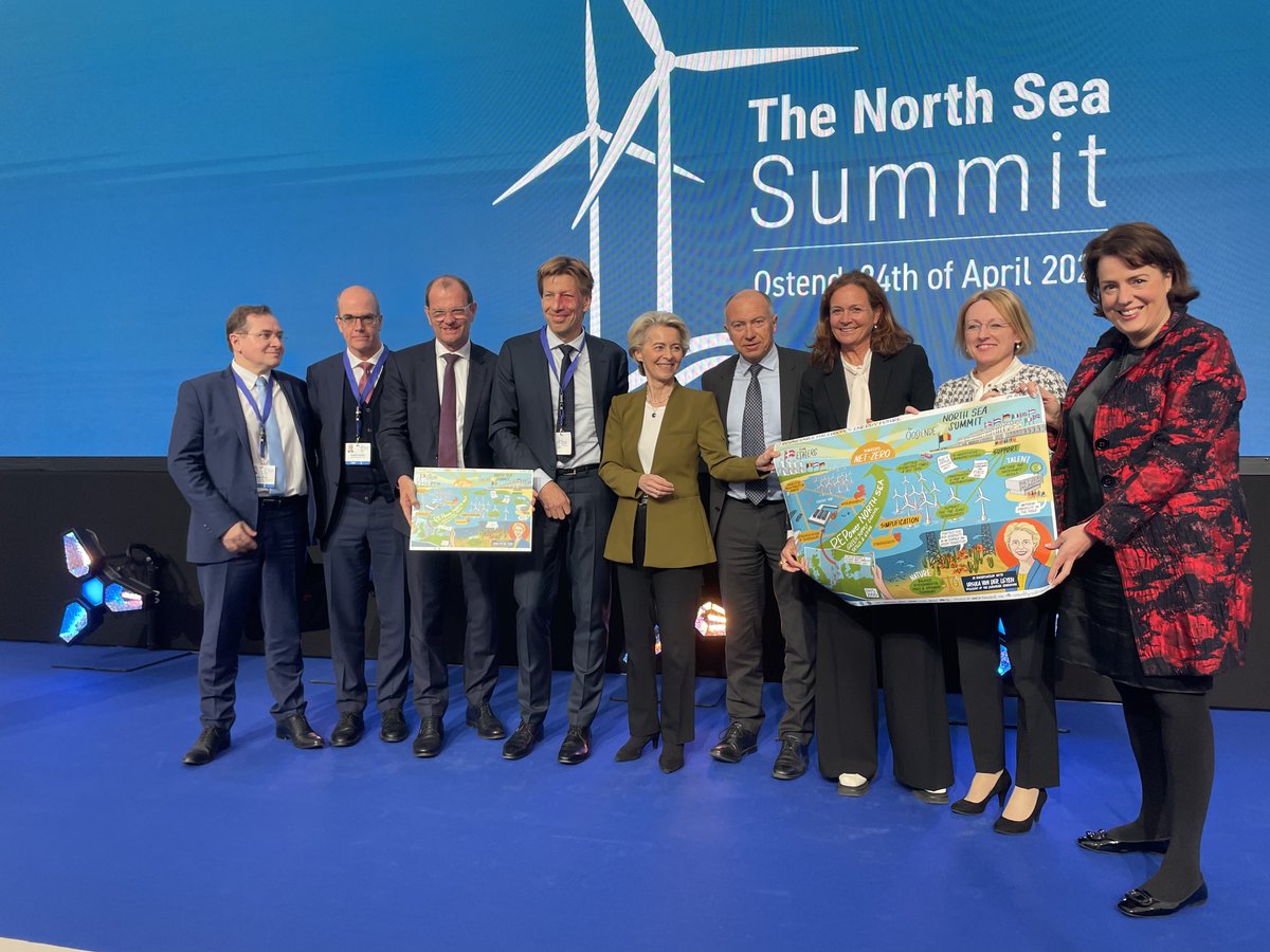Great discussion with @EU_Commission President @vonderleyen 🇪🇺 at the #NorthSeaSummit23 ⚡️ Read our joint messages to know more about how #REEF proposes to #REPower the North Sea🌊and strengthen the EU’s energy independence. energy-roundtable.eu/repower-north-…
