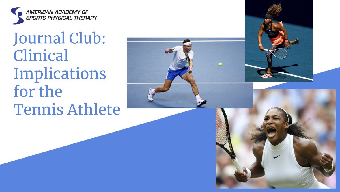 AASPTCollPro's tweet image. Join us tomorrow night at 9 PM EST for Journal Club! We will be discussing the Tennis Athlete with Todd Ellenbecker! 🎾 link to register: aaspt.zoom.us/meeting/regist…