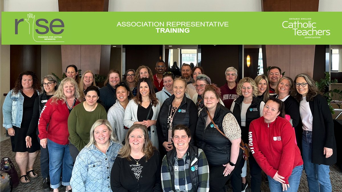 Catholic Teachers (@oectaprov) on Twitter photo Our union is powered by the direct engagement, #solidarity, & energy #CatholicTeachers put into everything they do.⚡️🔋💪
Thank you to our <a href="/OECTAottawa/">Ottawa Catholic Teachers</a>, <a href="/OECTArenfrew/">Renfrew Catholic Teachers (OECTA)</a>, <a href="/EOecta/">Eastern OECTA</a>, & Algonquin-Lakeshore members for your participation in our recent Association Rep Training! #onted Our union is powered by the direct engagement, #solidarity, & energy #CatholicTeachers put into everything they do.⚡️🔋💪
Thank you to our <a href="/OECTAottawa/">Ottawa Catholic Teachers</a>, <a href="/OECTArenfrew/">Renfrew Catholic Teachers (OECTA)</a>, <a href="/EOecta/">Eastern OECTA</a>, & Algonquin-Lakeshore members for your participation in our recent Association Rep Training! #onted
