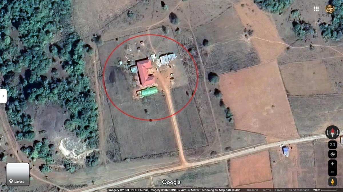 "Attack on Public Health Care"
#WarCrimesOfJunta 🚨

Shan State, Burma
Apr 25, 2023

Junta's airforce bombing on the Hospital in Saung Phwe Village, Pekon Township (Southern Part), Shan State.

- 5 injured (Confirmed)

(1/2)
#WhatsHappeningInMyanmar