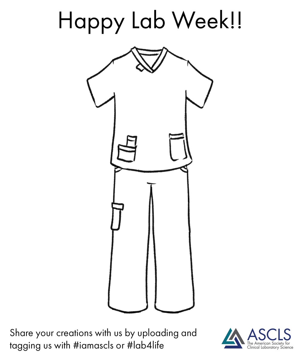 Today's #LabWeek activity invites you to design and share your dream scrubs! Whether creative, practical, or just downright colorful, we want to know how this set is going to set you up for success. Share your finished design and tag #IamASCLS or #Lab4Life.