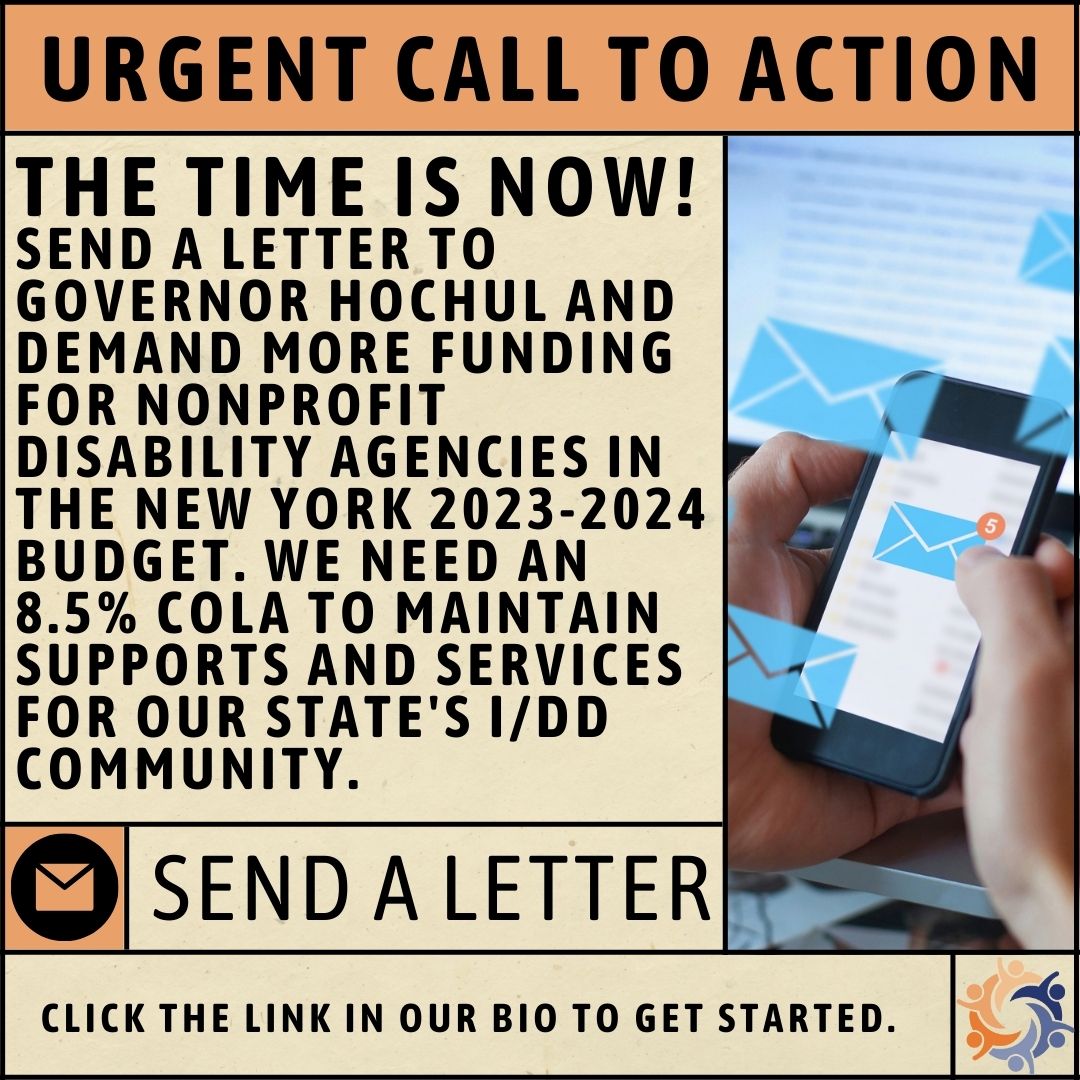 Citizens_Inc's tweet photo. Join us in telling New York lawmakers to invest in the system of supports and services for people with intellectual and developmental disabilities in the 2023-24 Budget. @govkathyhochul
Send a letter: https://t.co/V010HO5ClL…
#CareCantWait #Disability #IDDpriority https://t.co/PeQSUrBWhc
