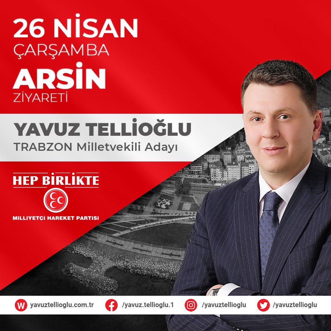 Milli Birlik ve Huzurlu Yarınlar için 
Çağrım Sana Arsin 

26 Nisan Çarşamba ( yarın ) Saat 11:00’da Ulu cami ve Pazar yeri önünde buluşup, gün boyu Arsin’li hemşehrilerimiz ile bir arada olacağız.