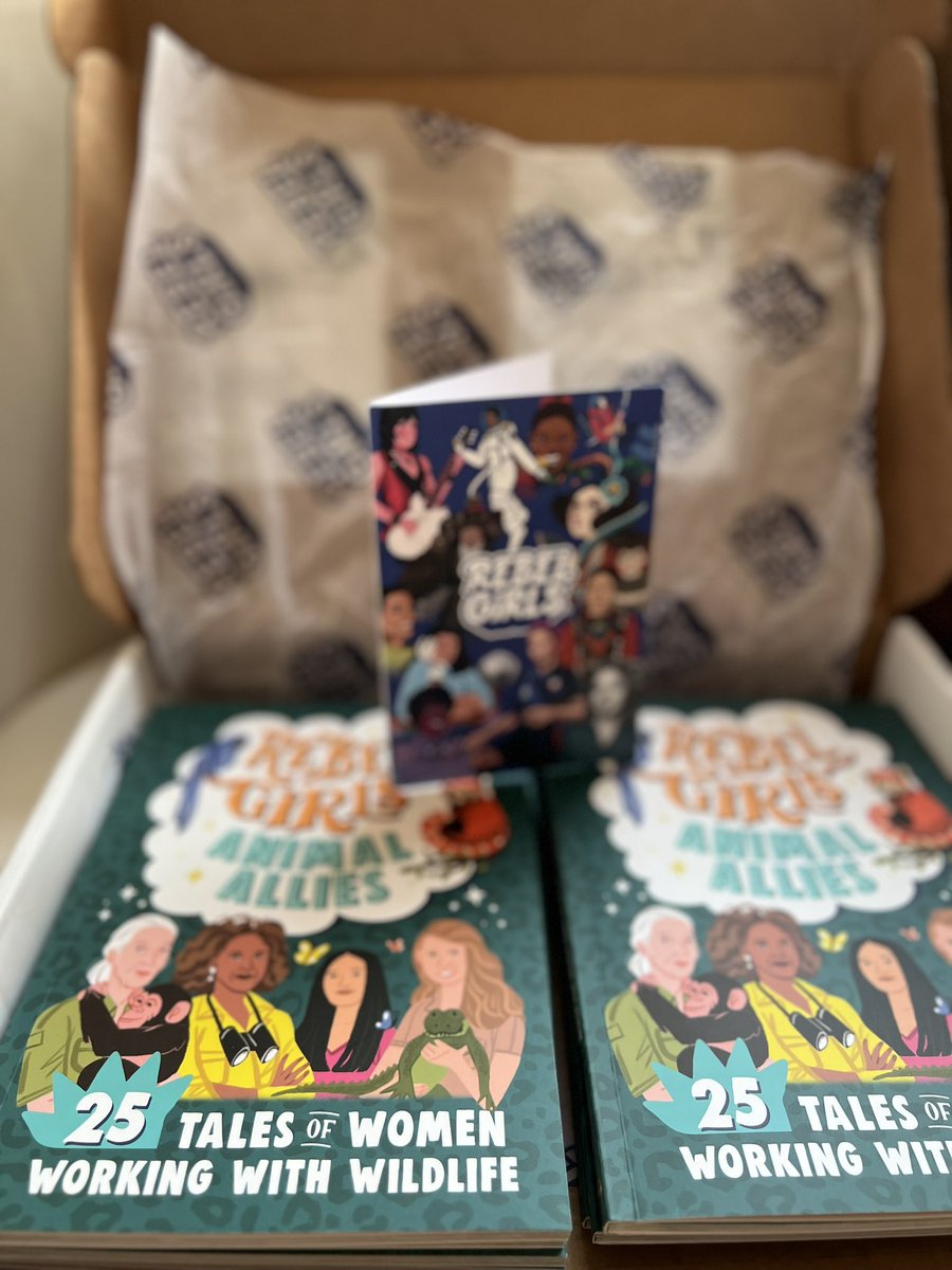 It’s a sweet little thing to receive copies of the <a href="/rebelgirlsbook/">Rebel Girls</a> #AnimalAllies 
Thank you 🤩🐆
Go to the Rebel Girls website to get your copy.