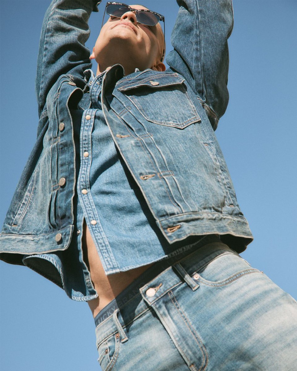 The Canadian tuxedo is always IN.👖 Feel the luck everywhere you go with Lucky Brand, shop their denim collection now. 🍀