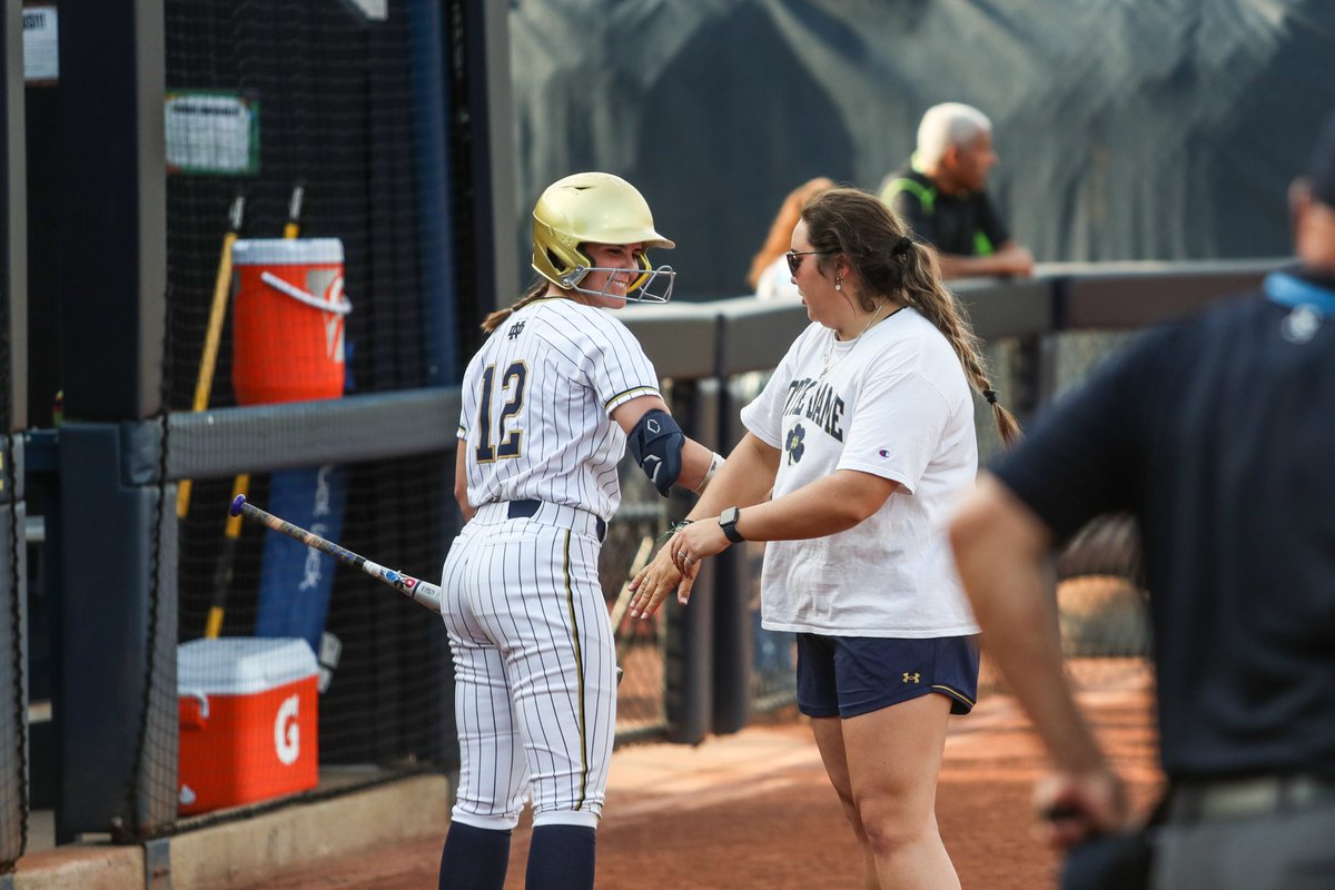 NDsoftball's tweet photo. Friday night at 6 p.m. starts our Senior Weekend! 

Join us as we recognize Macie Eck and the rest of the senior class as we host Florida State. 

#GoIrish☘️ https://t.co/37tYlWuBh4