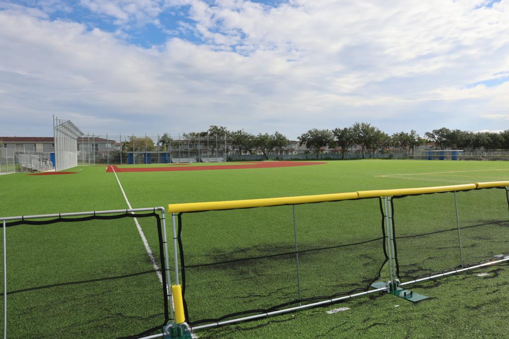 MDCPS's tweet image. The $4.4 million Phase 1 GOB Project has been completed at @JCBDoralThunder, featuring new playfields, bleachers, dugouts, an agricultural area, and an animal shelter. #GOBProgress