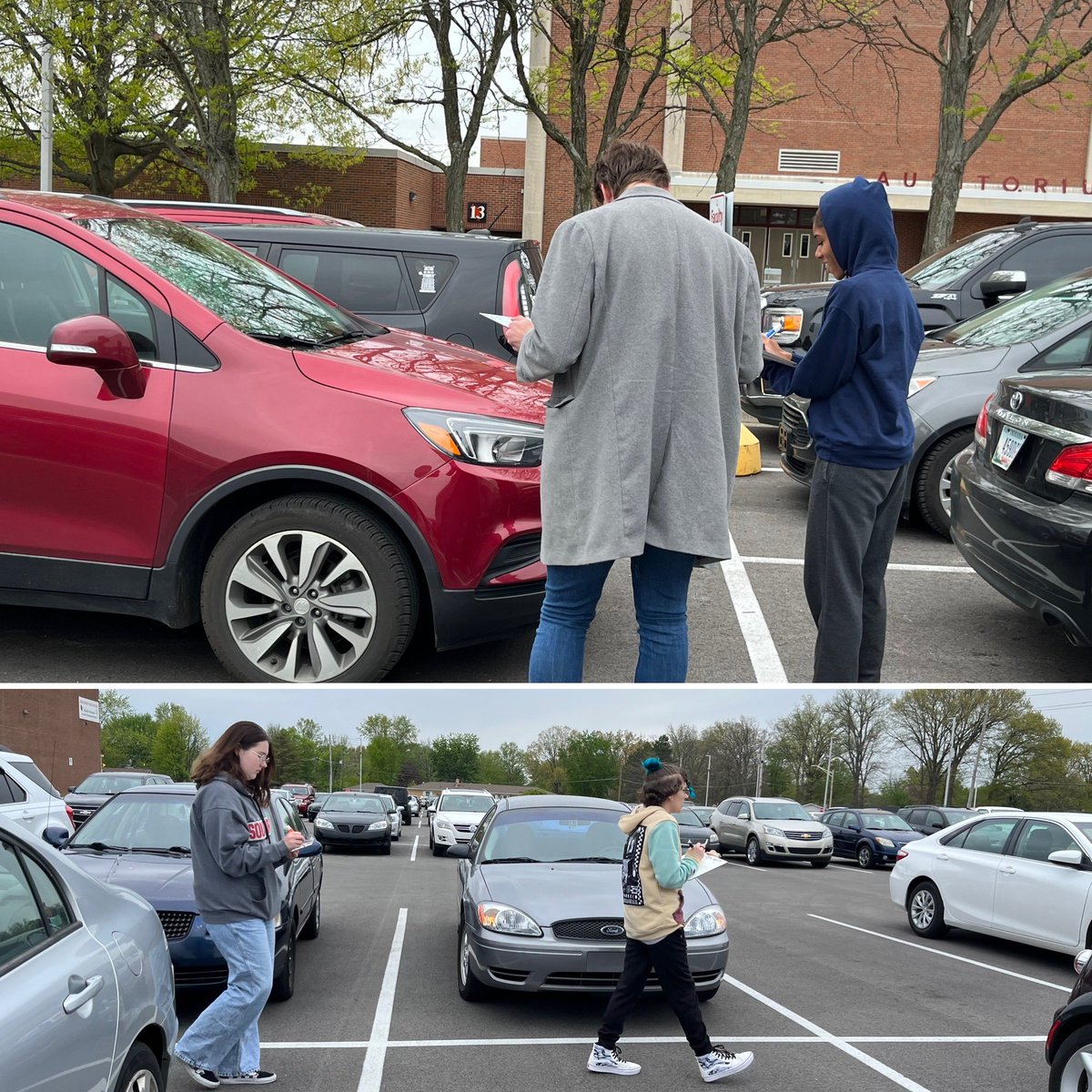 AP Bio students are collecting data to determine the Simpson’s Diversity Index of the staff and student parking lots. Ecologists use a diversity index to quantify the health of an ecosystem.