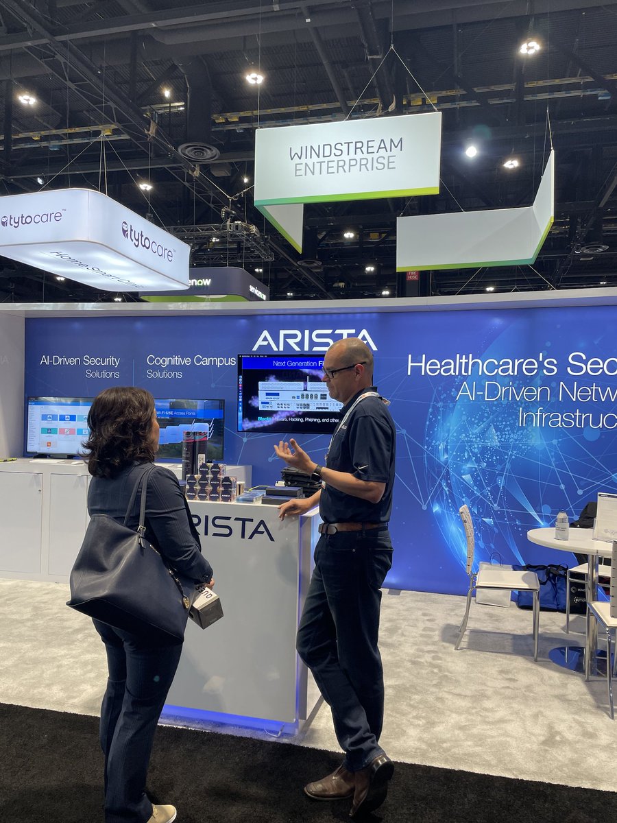 Last week, our #Arista booth was packed with excitement about the future of #networking! Thank you to our team of customers and partners! 💙 HIMSS23 ✅