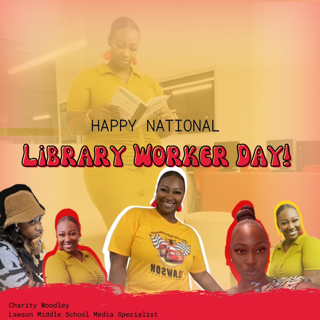 MsMaysClass's tweet image. 🎉📚💖 Happy National Library Worker Day to our amazing media specialist, Ms. Woodley! You make our library sparkle and shine ✨🌟 Thank you for all you do to inspire our love of reading and learning 📖🤓 #NationalLibraryWorkerDay
