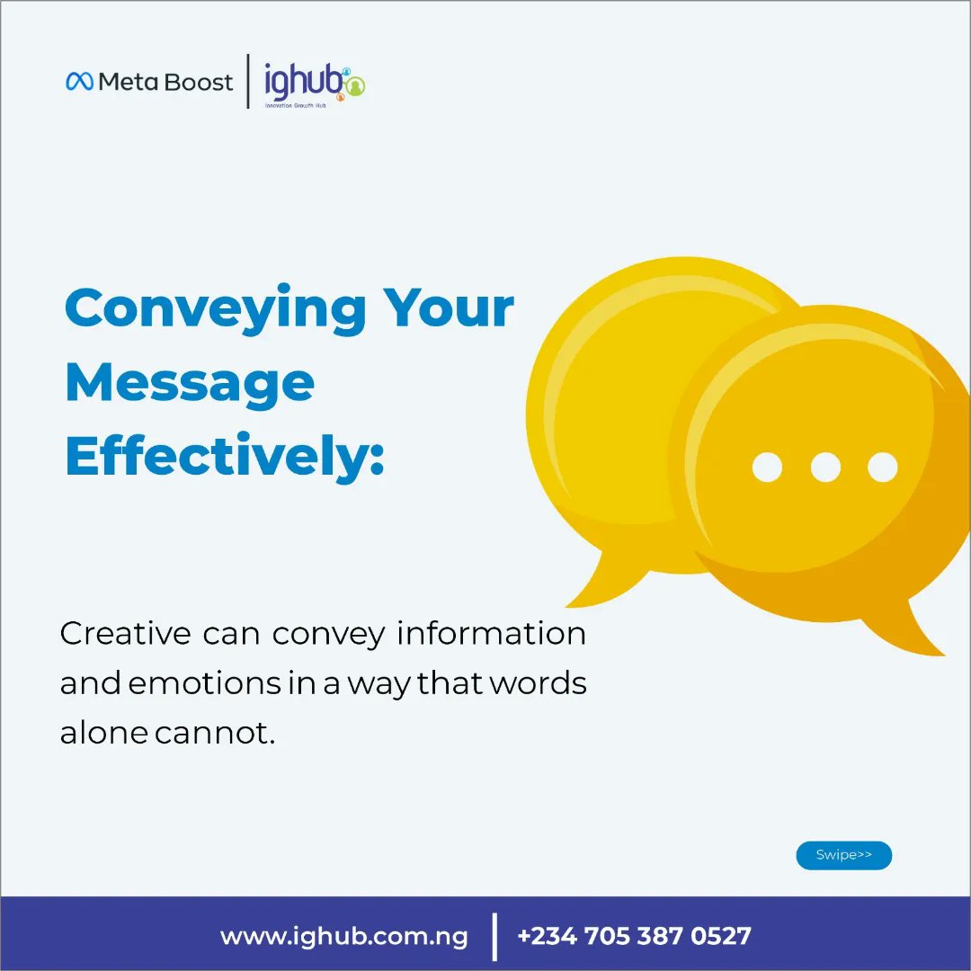 theighubafrica's tweet photo. Are you using the right creatives for your business posts?

Check out the slides to see why you need to choose your creatives carefully.

#metaboostng #ighubmetaboost 
#ighubafrica https://t.co/LQsZbMNaHv