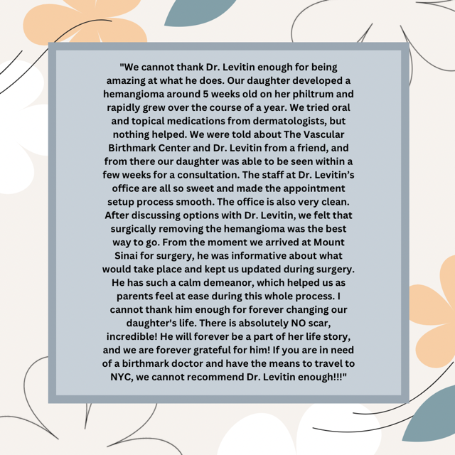 LevitinMd's tweet photo. I really appreciate the mother of one of your young patients taking the time to write this very kind review. #VBC #TestimonialTuesday https://t.co/1VpdUOZpvB