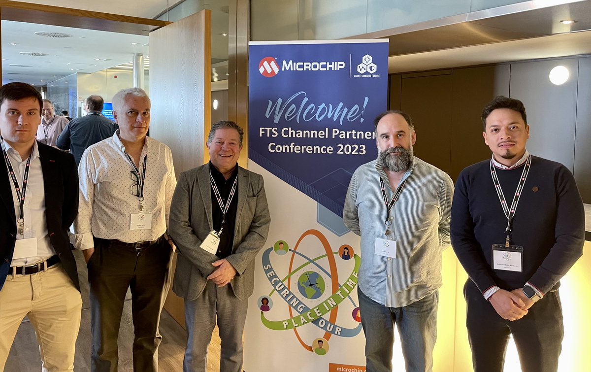 Datatronics_tel's tweet photo. During the annual convention of @MicrochipTech partners in Barcelona, we were able to update ourselves on the new Time and Frequency products, services and solutions that the new 5G networks demand.
#Datatronics #5G #synchronization #technology
https://t.co/wV69nlbZQR https://t.co/8Hp4CC03db