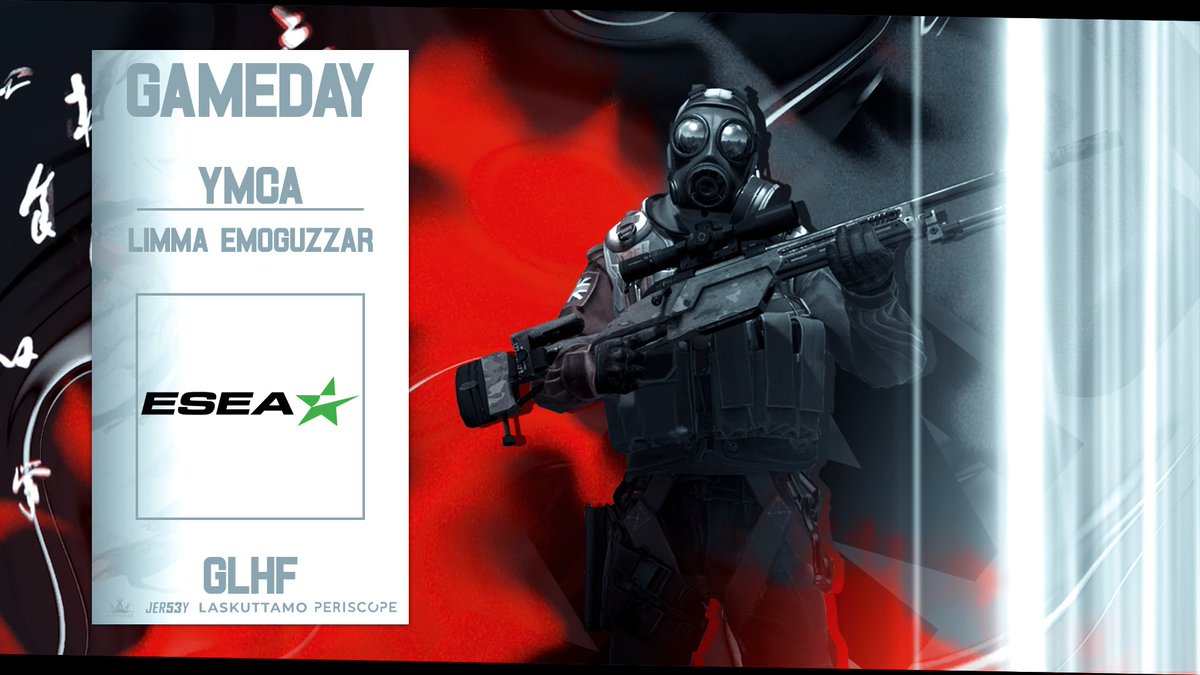 Nyt ESEA Main liigassa tapahtuu, kun taas ollaan menossa. Tällä kertaan vastaan astelee:

⏰20.00  
⚔️Limma emoguzzar
#csgofi #esportsfi #ymcatampere