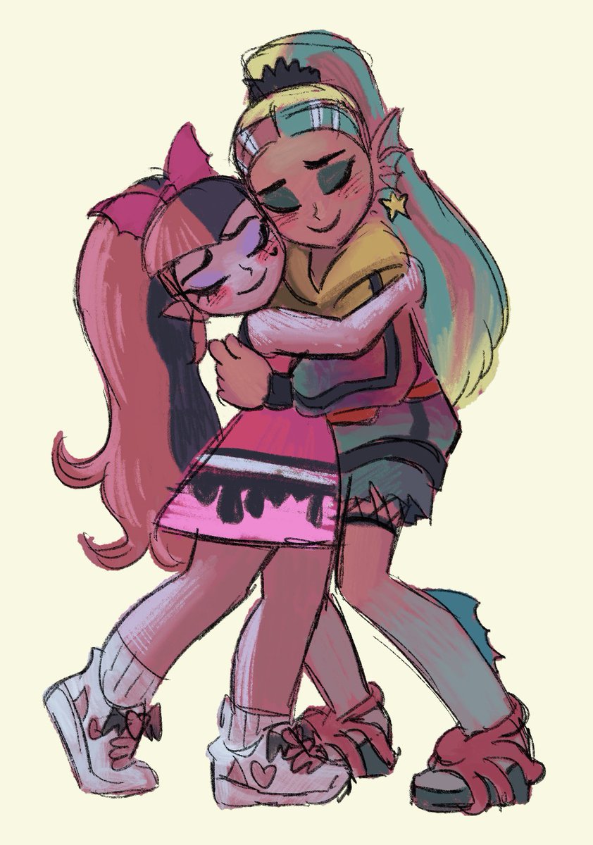 I’m a day late but!!! happy #lesbiandayofvisibility I love being a lesbian and drawing monster high ghouls being in love ^_^