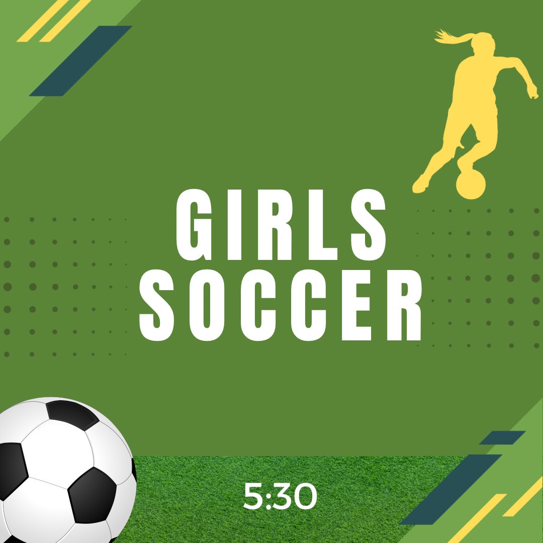 There’s a home doubleheader tennis match today! The first match begins at 12 and the second will be at 4:30, good luck boys! Our girls soccer team also has a home game tonight beginning at 5:30! ⚽️🎾