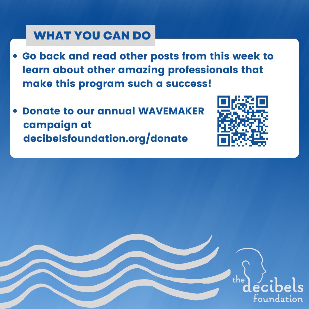 DecibelsFndn's tweet photo. It's so important to ensure bilingual specialty service providers are available to support all our families. Maria makes a difference every day! #MakesWavesWithDecibels

Would you like to nominate a future Decibels Wavemaker of the Month? Email info@decibelsfoundation.org. #MWWD https://t.co/PP9DS4XKA3