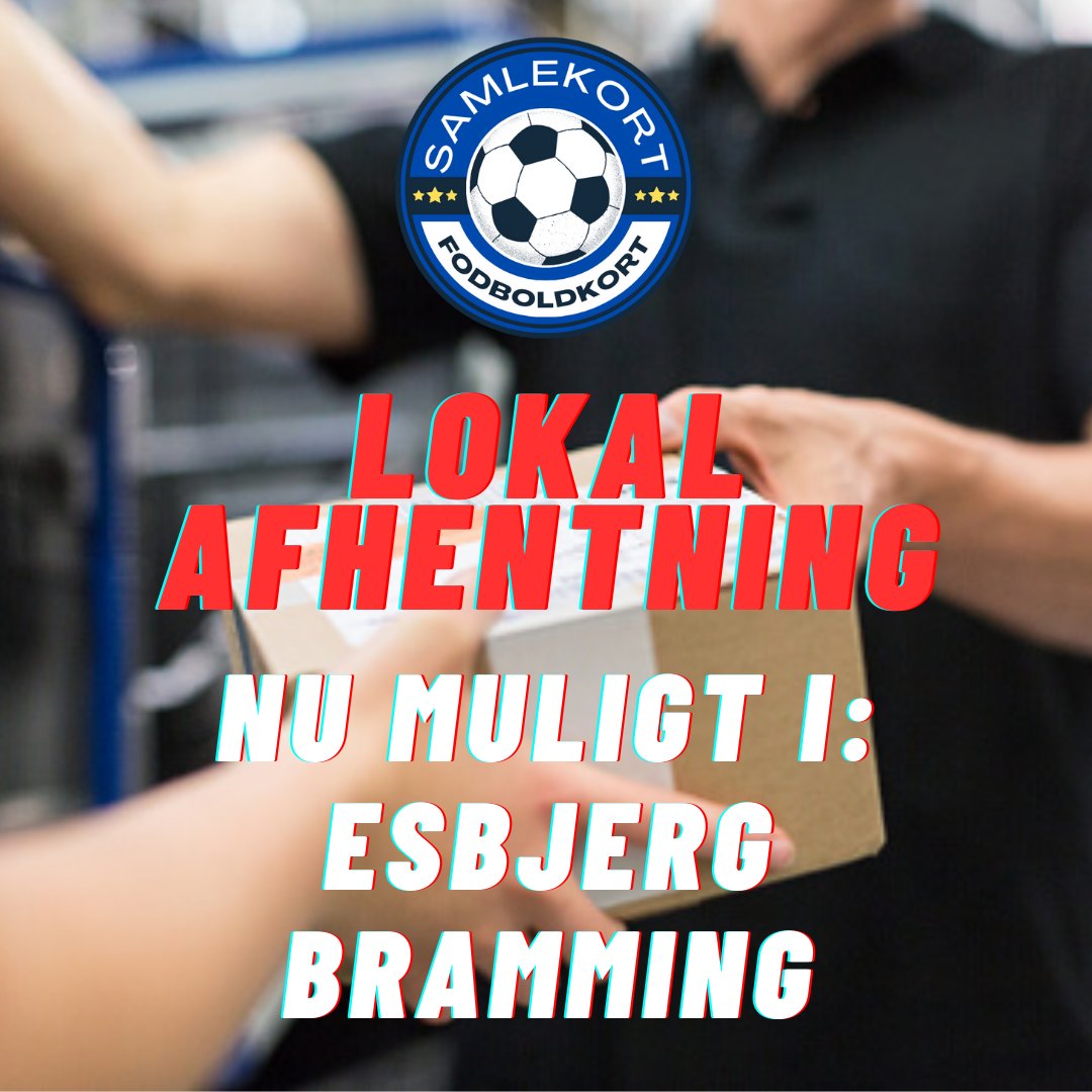 samlekortet's tweet photo. LOKAL AFHENTNING ER NU TILGÆNGELIGT! 📦🥳
Efter lang tid og en del forespørgsler, har vi endelig fået gjort det muligt at afhente sin ordre lokalt hos os i Esbjerg eller Bramming.

Er du derfor indenfor 100 km (vurderet på indtastet postnummer), vil denne mulighed opstå 🤩 https://t.co/iGjUiq8UDT