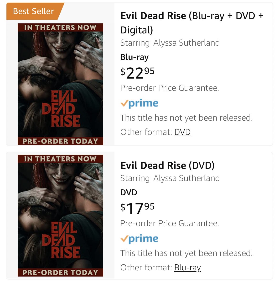 Evil Dead Rise (DVD, 2023) for sale online