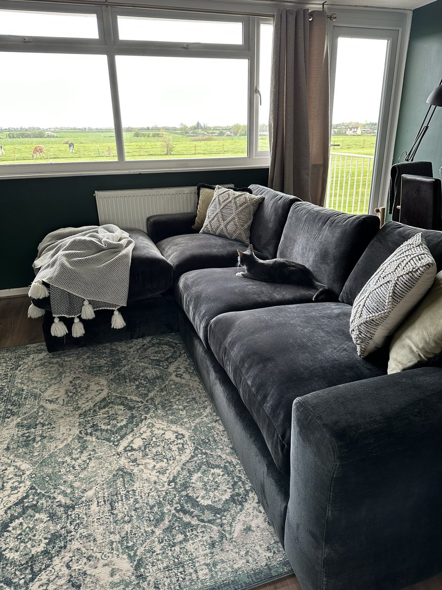 After nearly 10 months of miss deliveries, missing sofas, broken beds and rude delivery drivers we finally have the sofa we ordered! <a href="/marksandspencer/">M&S</a> 
P.s still yet to find a bed we want mind😓