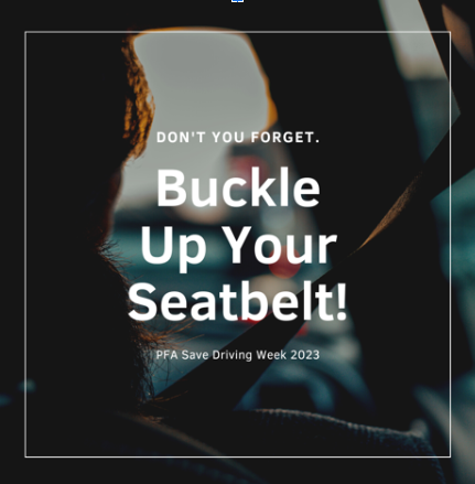 Seatbelts Save Lives - Buckle Up #SDW2023