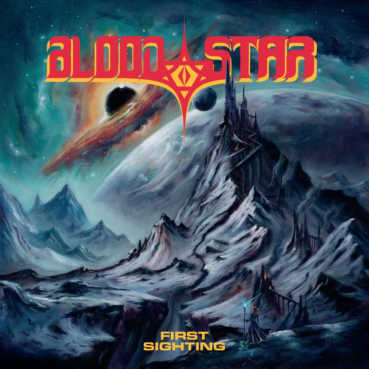 newmetalalbums1's tweet photo. Heavy Metal newcomers BLOOD STAR released their debut album "First Sighting" on April 21, 2023 via Shadow Kingdom Records. What do you think of debut effort? #bloodstar #firstsighting #heavymetal #nwothm #powermetal #hardrock #heavymetal #metaltwitter #metalmusic @ShadowKingdom https://t.co/X4e5sQG9CP