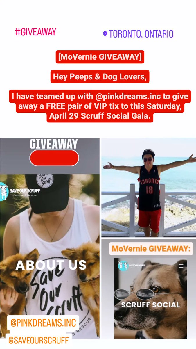 MoVernie's tweet photo. Winner receives.....
- 2 complimentary tix to #ScruffSocial this Saturday, April 29 from 8:00 PM - 1:00 AM (value at $200+ CDN)
- 28 Logan Avenue #Toronto, ON M4M 2M8
- Open Bar
- Live Music
- Late night snacks
- Silent Auction
- Chance to win prizes
#SaveOurScruff #Toronto https://t.co/Wo8wi0i69j