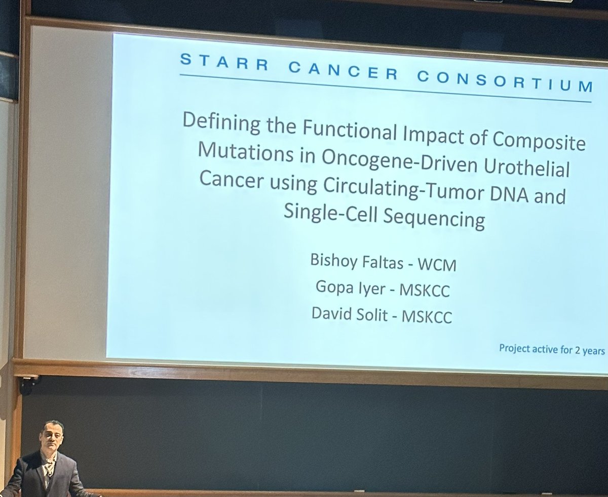 DrDespina123's tweet photo. #excellentscience presentation by @FaltasLab on composite #dnamutations in #bladdercancer using #ctdna and tracking #cancertreatnent response for the Starr Cancer Consortium meeting on #DNADay23 !! @CSHL @cshlmeetings #dnaday2023 @WCM_MeyerCancer 👏#physicianscientist https://t.co/dcYRvp8JCE