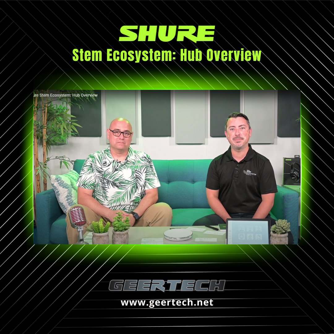 GeerTech's tweet image. Check out our overview of @shure's Stem Hub Express! Have more than one device in a room? Need more than just USB connectivity? Stem Hub Express is the brains of the operation.
youtu.be/JLFNAQ-fX3Q

#Audiogeer #GeerTech #GeerTalk #Shure #SoundExtraordinary #StemEcosystem