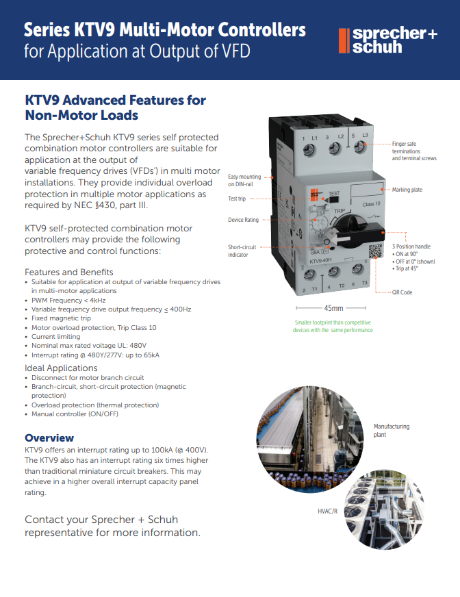 AAElectric's tweet photo. KTV9 multi-motor controllers are suitable for application at the output of variable frequency drive (VFD) installations. Check out the White Paper below on KT9 controllers packed with features and benefits. #motorcontrollers #VFD https://t.co/dDhGOZyWtg