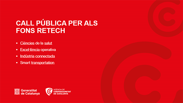 i2CAT's tweet image. 📣No us perdeu la jornada que organitza @ciberseguracat per presentar les propostes publicoprivades en el programa de finançament europeu #RETECH coordinat per @INCIBE!
💰Pressupost inicial de 149 M€
🗓️03/05 
🕥16 h
📍Espai BITAL
Més info i inscripcions➡️bit.ly/41TDcoZ