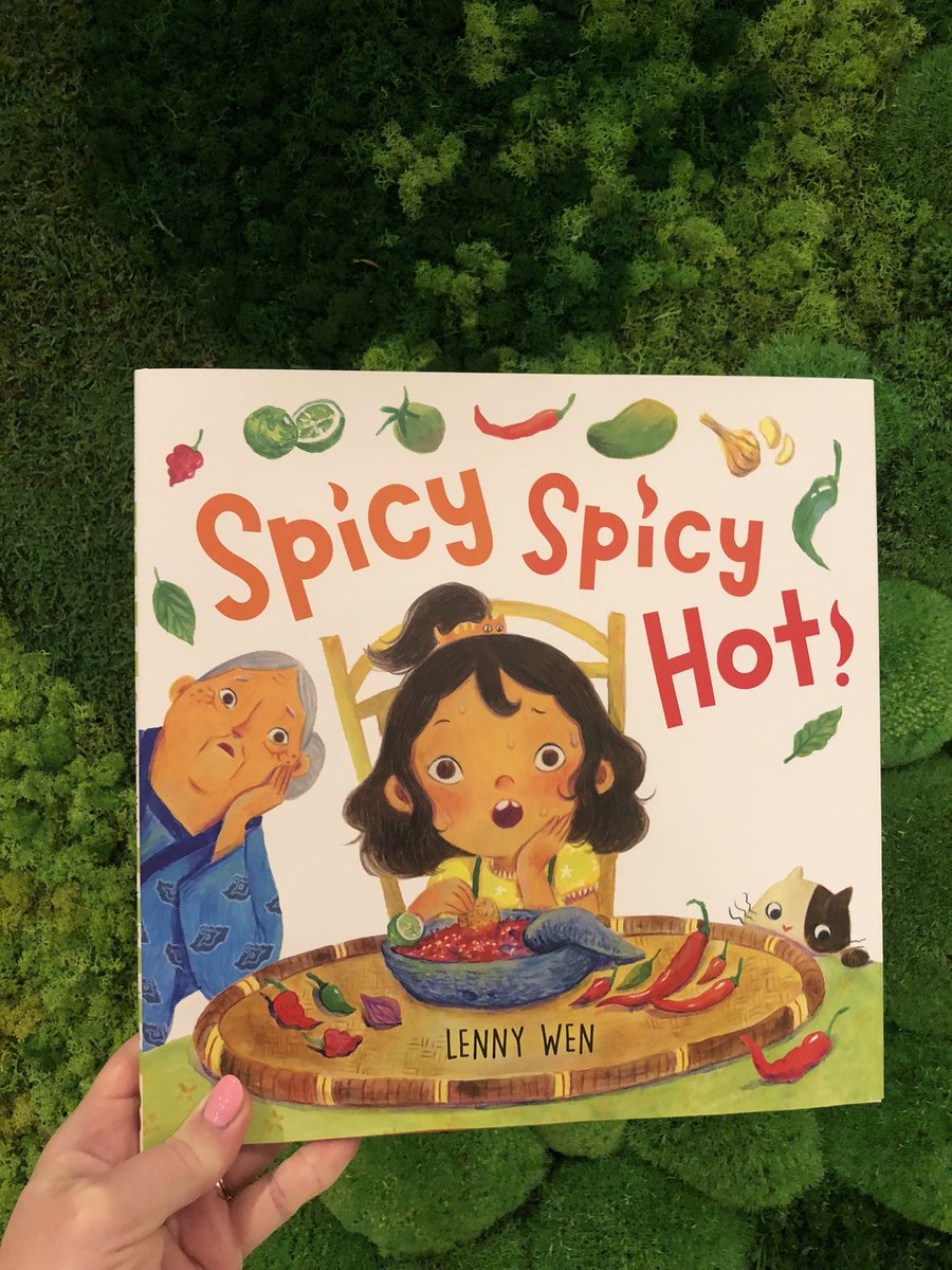 Happy 📚🎂 to @lunartcy19 and her fiery debut SPICY SPICY HOT! 🌶️ In a ⭐️ starred review <a href="/KirkusReviews/">Kirkus Reviews</a> called it, “A deeply satisfying celebration of cultural identity, intergenerational relationships, and delicious sambal.” 
Pick up your copy today: lbyr.com/titles/lenny-w…