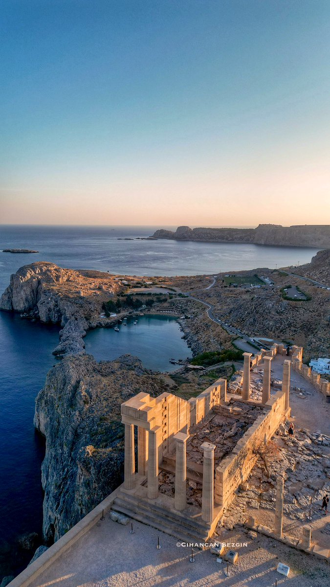 The Temple of Athena Lindia was a sanctuary in Lindos in Rhodes, dedicated to the goddess Athena. Rhodes, Greece