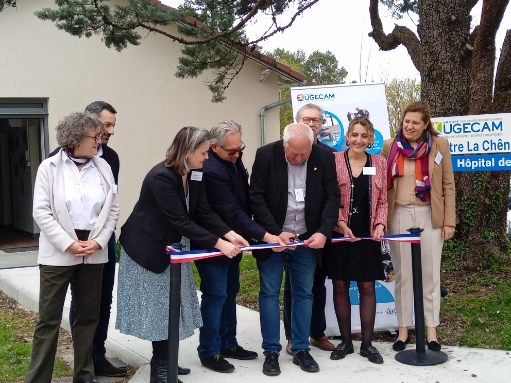 ARS_NA_DD87's tweet photo. Inauguration au SSR la Chénaie (UGECAM) d’une prise en charge innovante soutenue par l’ARS NA en Hôpital De Jour pour les patients atteints d'un cancer. Prise en charge globale (soc., nutrition, psycho.), éducation physique adaptée, kiné, yoga, hypnose, ergo... #PlanCancer #PRS https://t.co/mC47YwpmTF