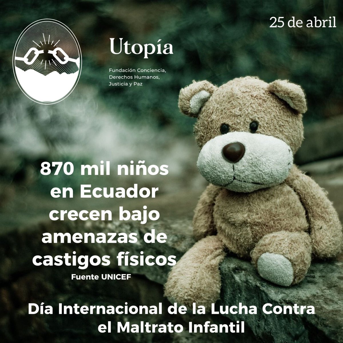 Urgen acciones para erradicar la violencia contra los infantes, en concordancia con el Art.44 de la CRE: "El Estado, la sociedad y la familia promoverán de forma prioritaria el desarrollo integral de niñas, niños y adolescentes, y asegurarán el ejercicio pleno de sus derechos.”