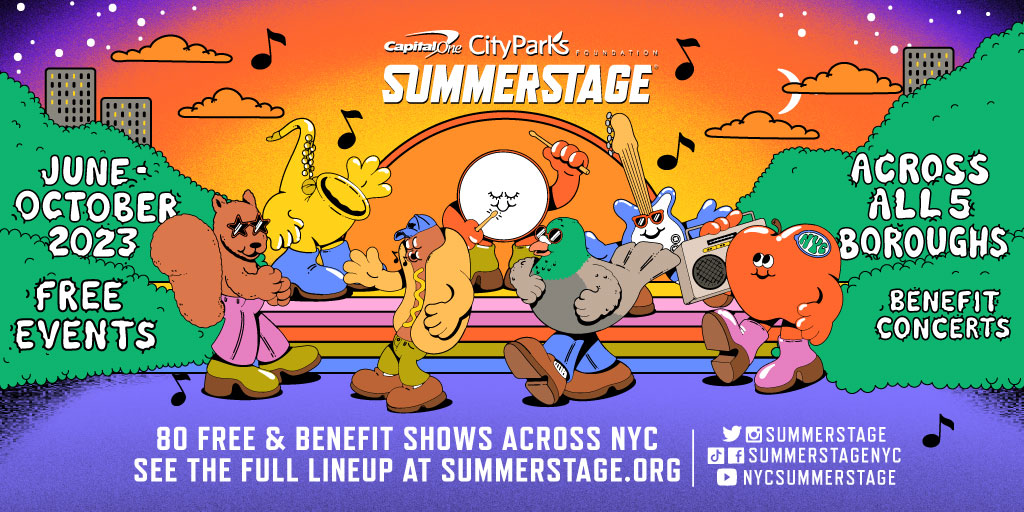 ZoomMediaUS's tweet photo. Are you ready? @SummerStage is back with a full season of free + benefit performances this summer in all 5 boroughs! 

Check out the 2023 lineup here! https://t.co/FIUoMUilI8

 #SummerStage #ShareYourSummerStage #generationactive #gymtv #zoommedia #music #fitness https://t.co/TIfTTlak5m