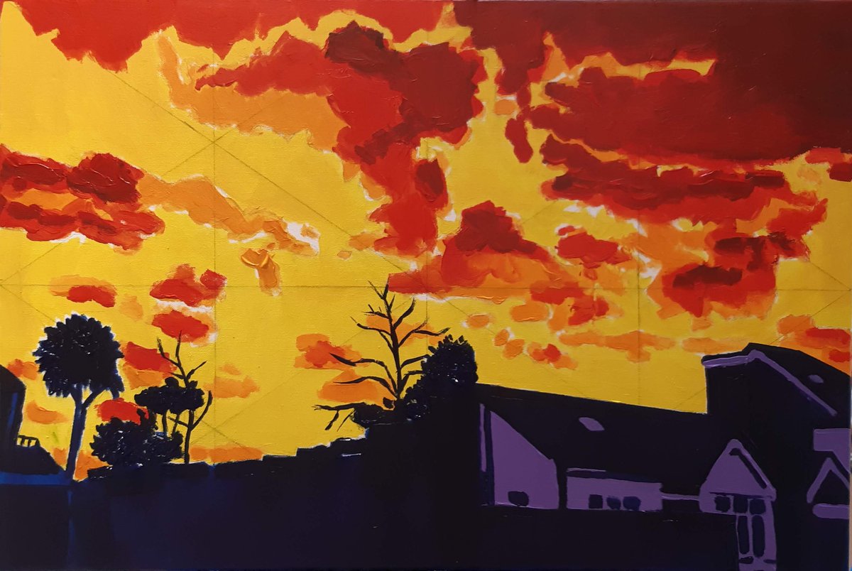 FURTHER progress!

#art #artist #sunset #sunsetpainting #painting #acrylicpainting #acryliconcanvas #dalerrowneyart #dalerrowney #impastopaint